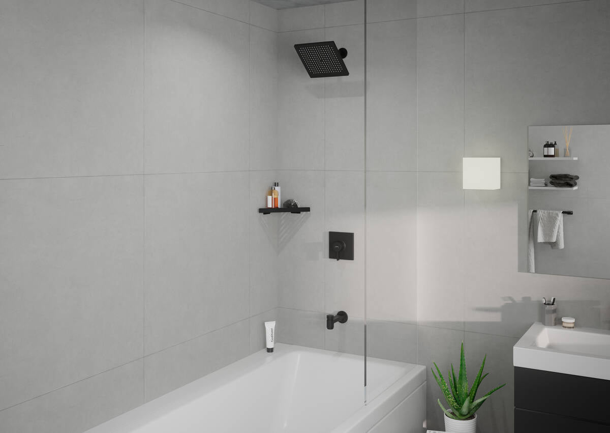 Regadera Crometta E Ducha fija 240 1jet acabado Negro Mate Hansgrohe 26726670 Essentials