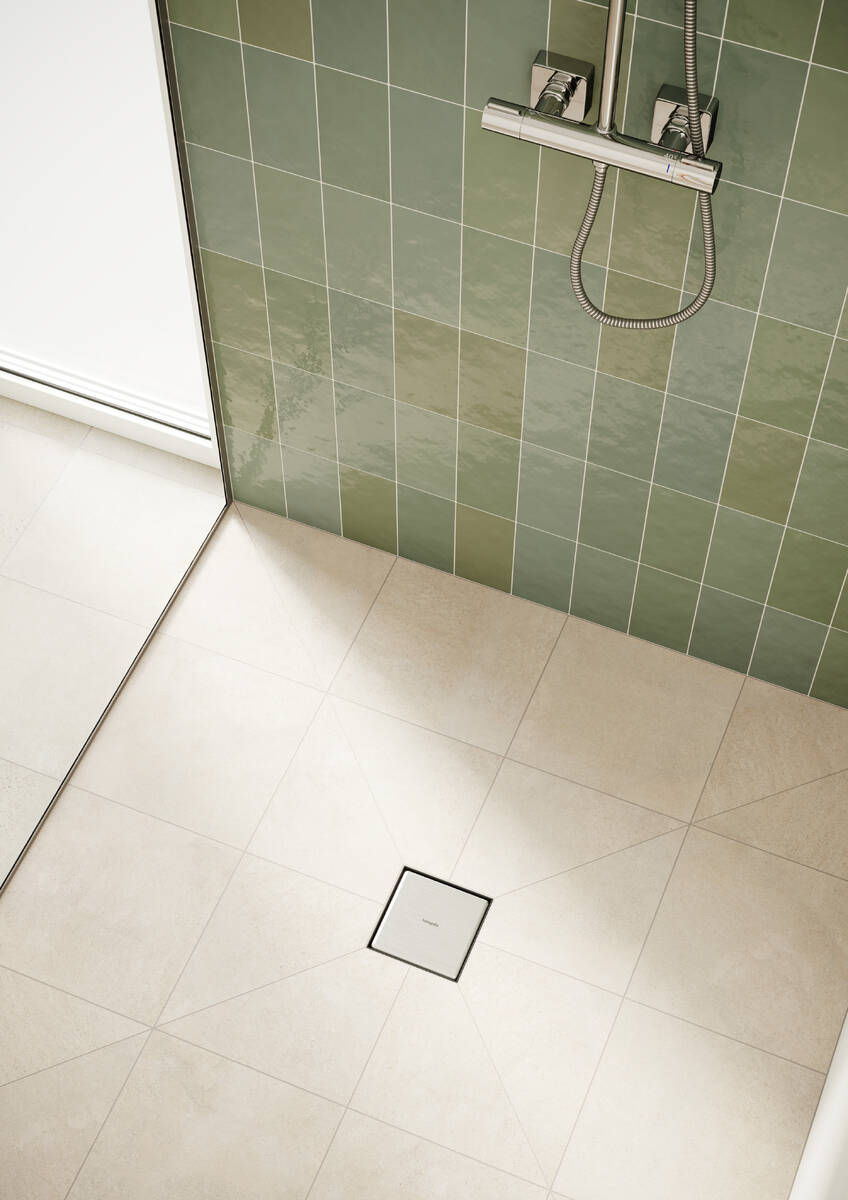 RainDrain Point Desagüe de punto 100/100 Rejilla Trasera Enlosable Hansgrohe 56247800