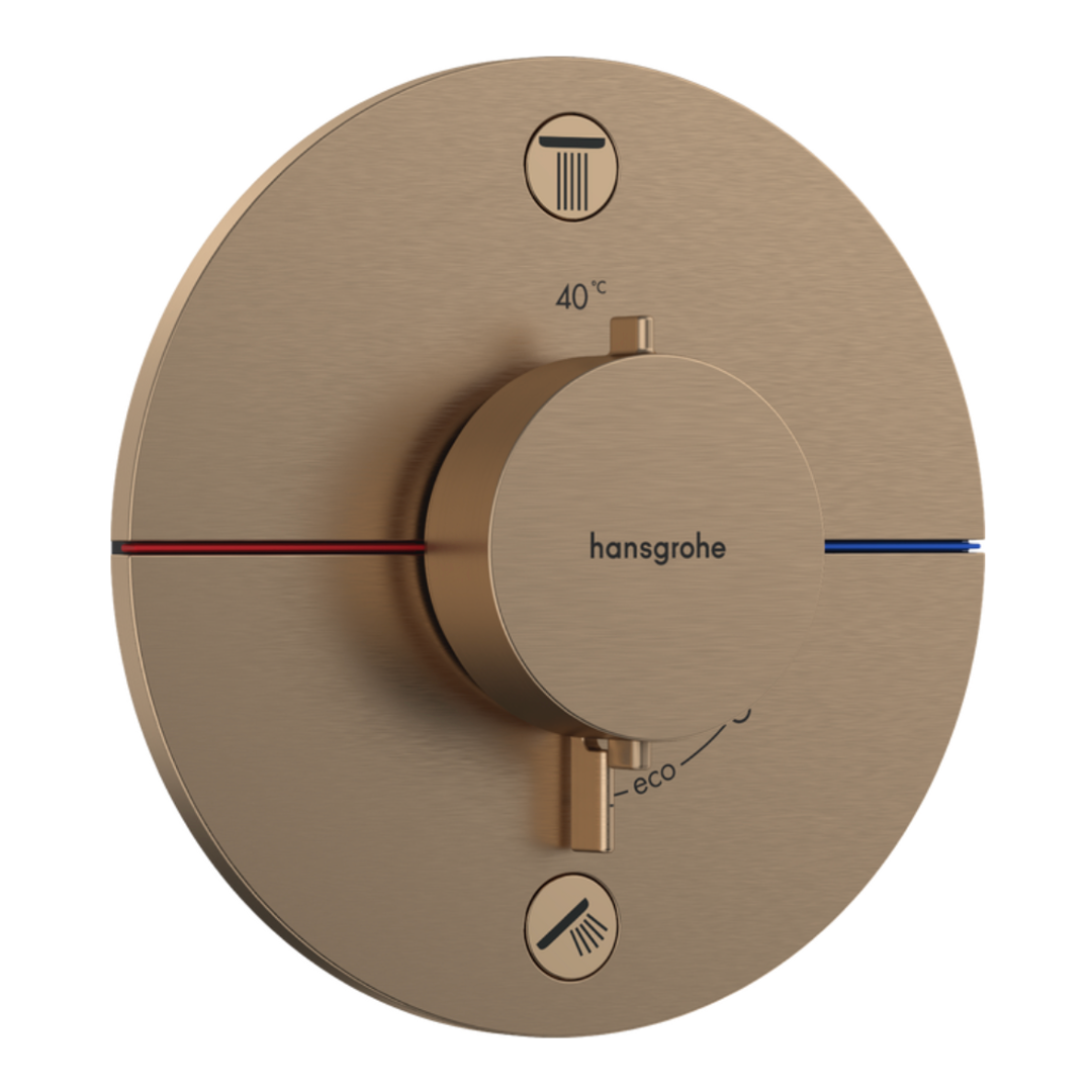 ShowerSelect Comfort S Termostato empotrado para 2 funciones - 5 acabados especiales