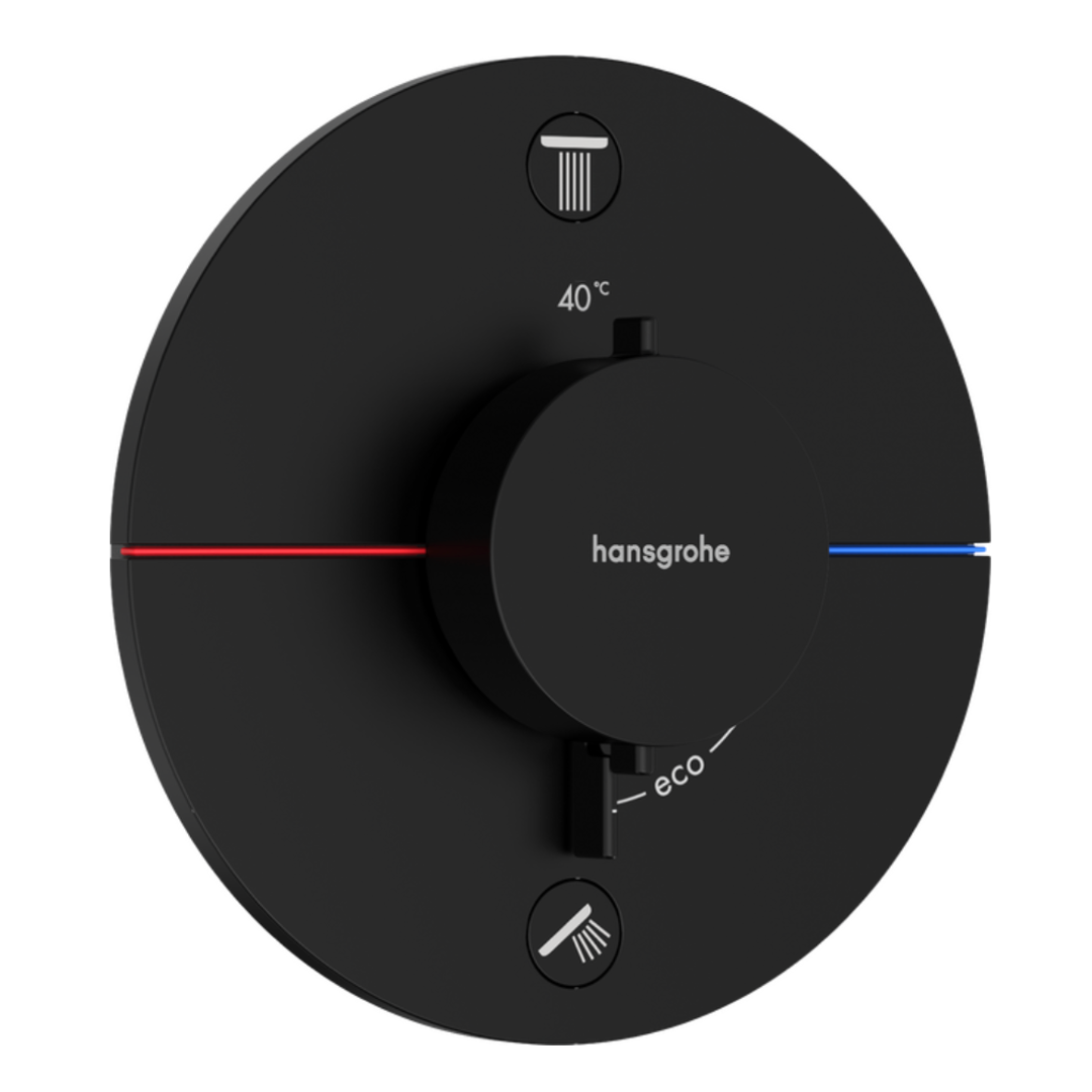 ShowerSelect Comfort S Termostato empotrado para 2 funciones - 5 acabados especiales