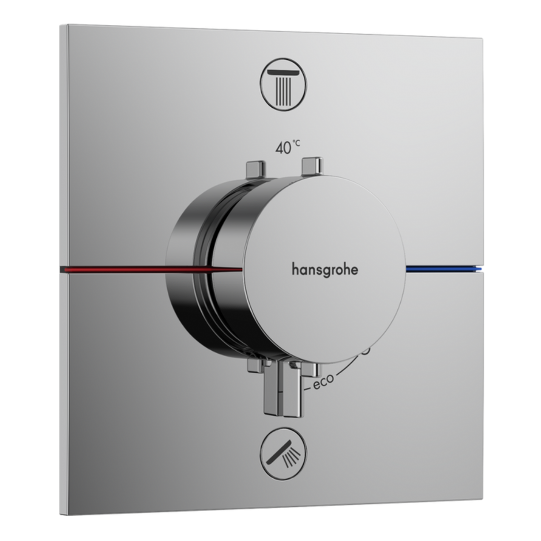 ShowerSelect Comfort E Termostato empotrado para 2 funciones - 5 acabados especiales