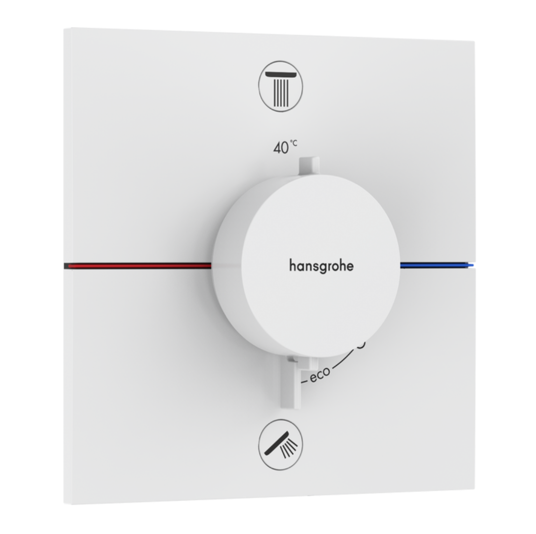 ShowerSelect Comfort E Termostato empotrado para 2 funciones - 5 acabados especiales