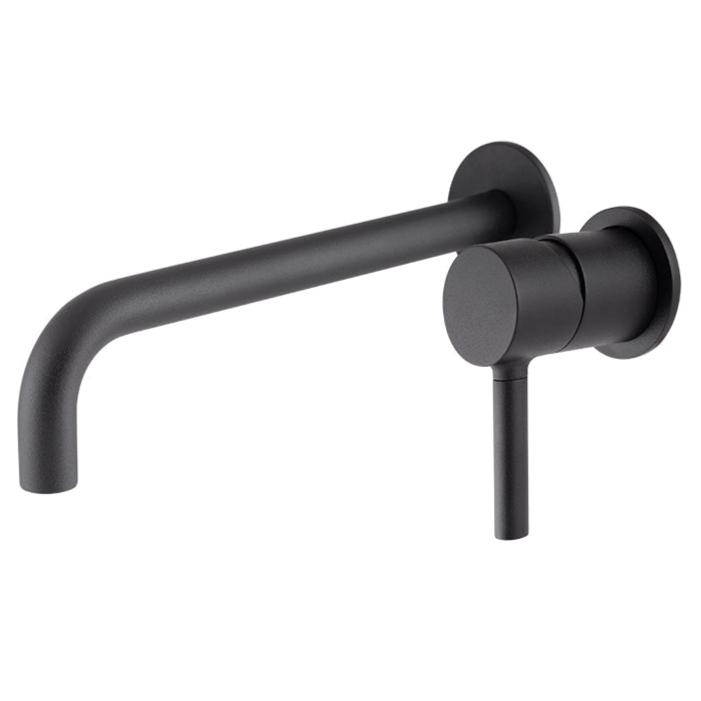Monomando a Muro para Lavabo Negro Mate PAN® STANZA 21.2124.37