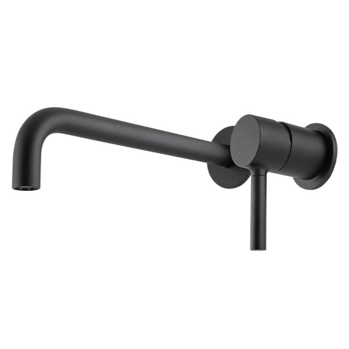 Monomando a Muro para Lavabo Negro Mate PAN® STANZA 21.2124.37
