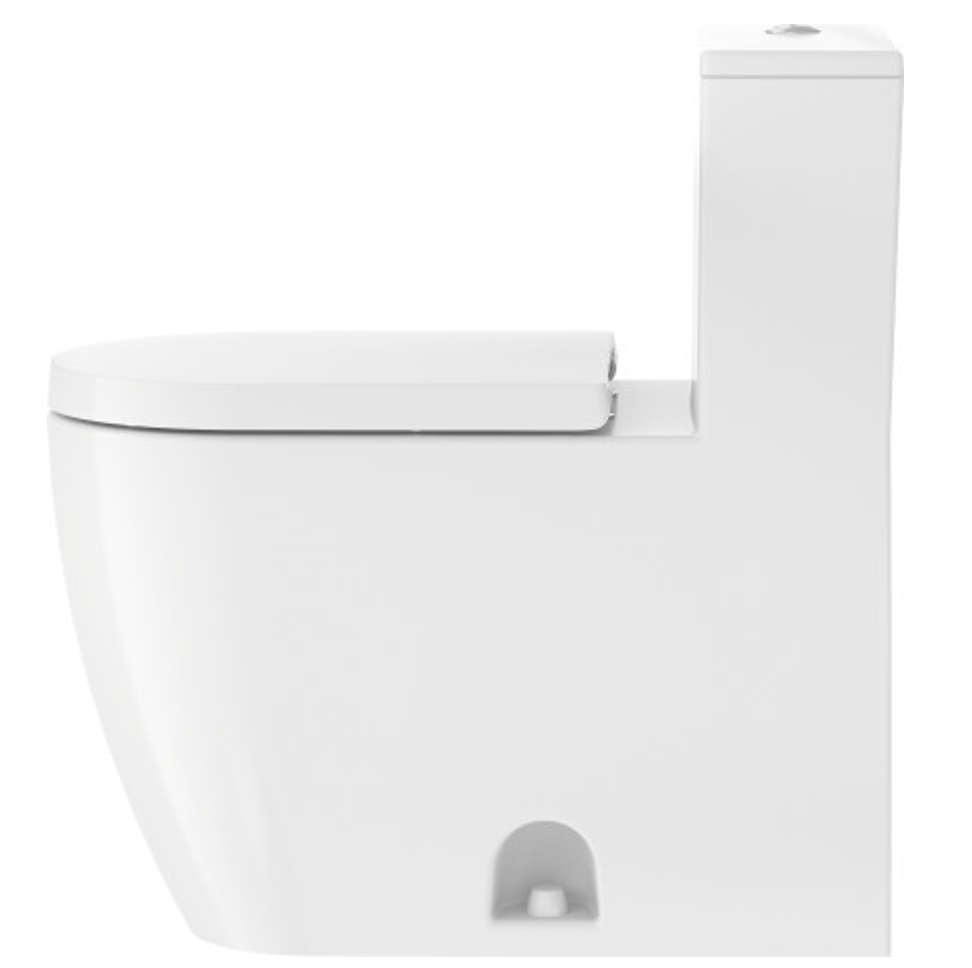 WC One Piece Me by Starck Duravit de Porcelana Dual Flush Rimless Asiento Soft Close y Sifón completamente Vitrificado Duravit MBS 2173010817