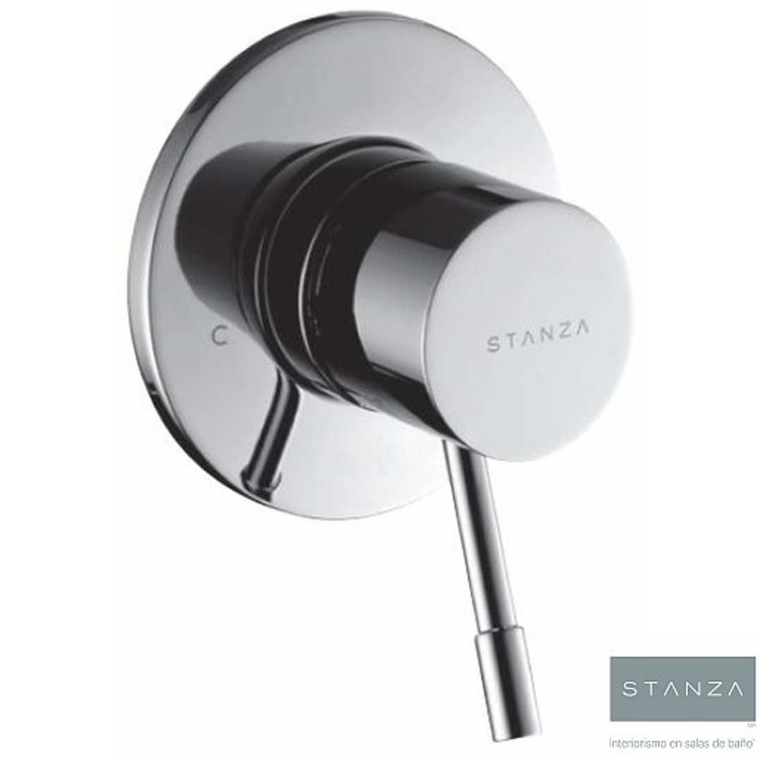 Monomando de empotrar sencillo para Regadera SOLETTA® acabado Cromo STANZA 31.3109.21