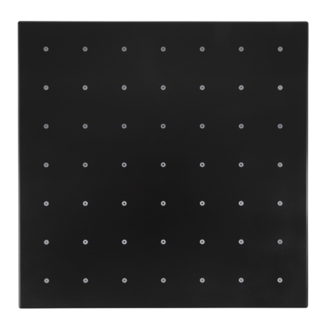 Regadera de plato 30x30 cm. KADER® Negro Mate STANZA 40.4083.37