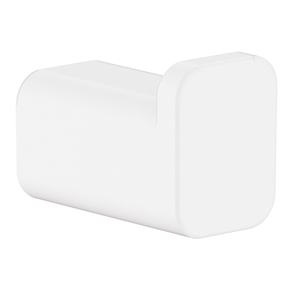 Addstoris Percha Sencilla Latón Blanco Mate Hansgrohe 41742700 -SOBRE PEDIDO-