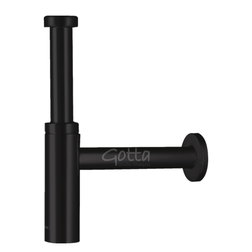Céspol Sifón Flowstar S acabado Negro Mate Hansgrohe 52105670 Essentials