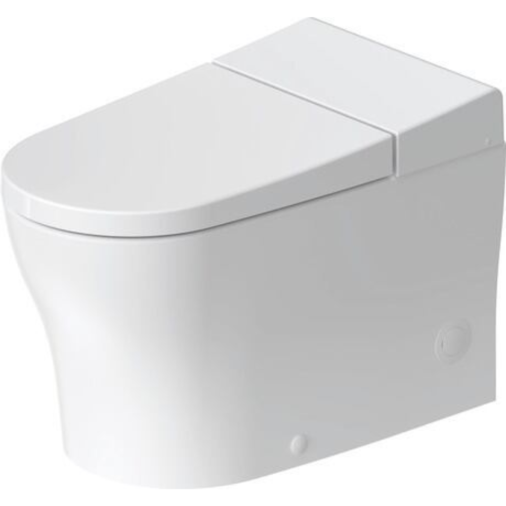 WC SensoWash® u Inodoro Inteligente a Piso. Asiento, Lavado y Secado Regulable, Mando a Distancia Duravit 622000011001300