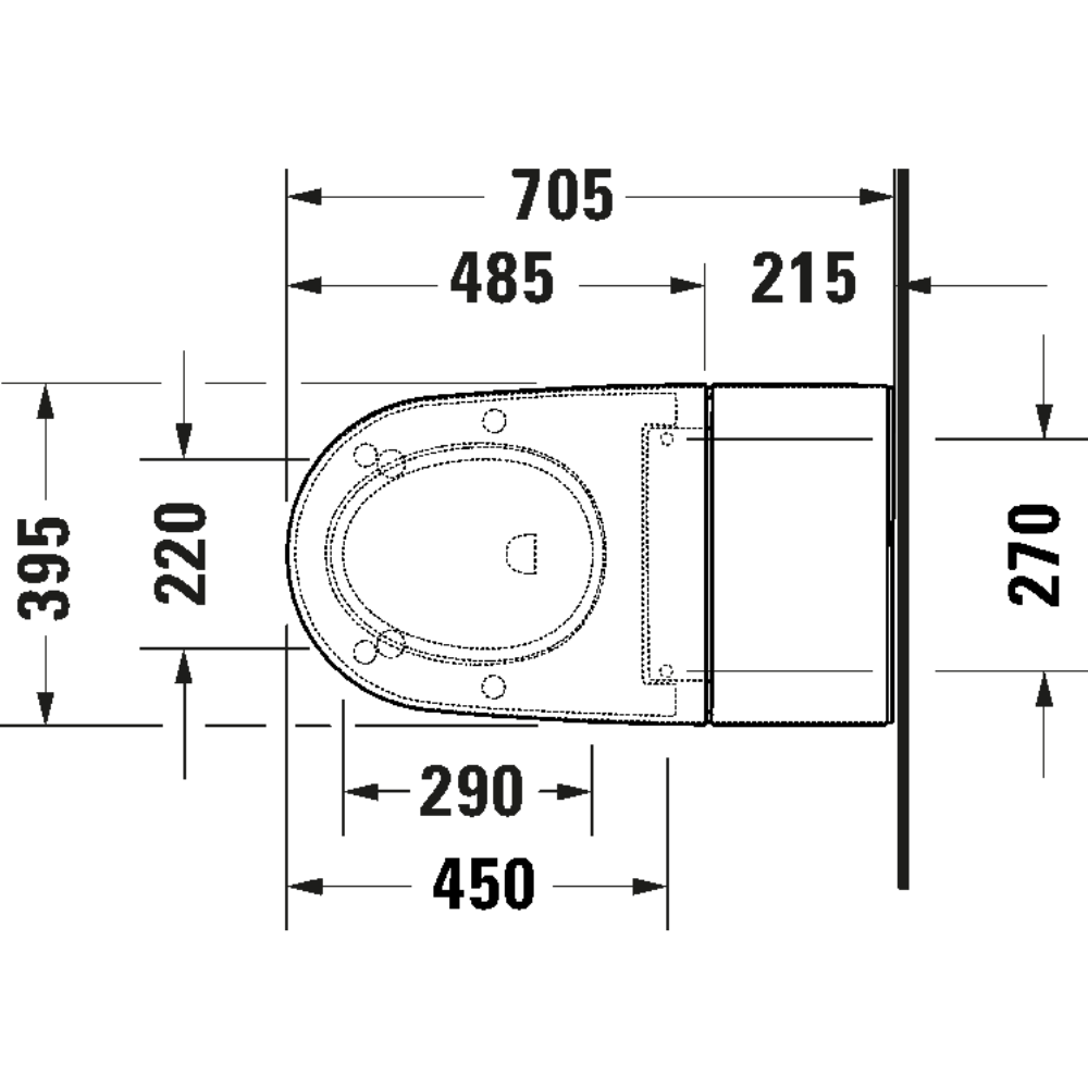 WC SensoWash® u Inodoro Inteligente a Piso. Asiento, Lavado y Secado Regulable, Mando a Distancia Duravit 622000011001300