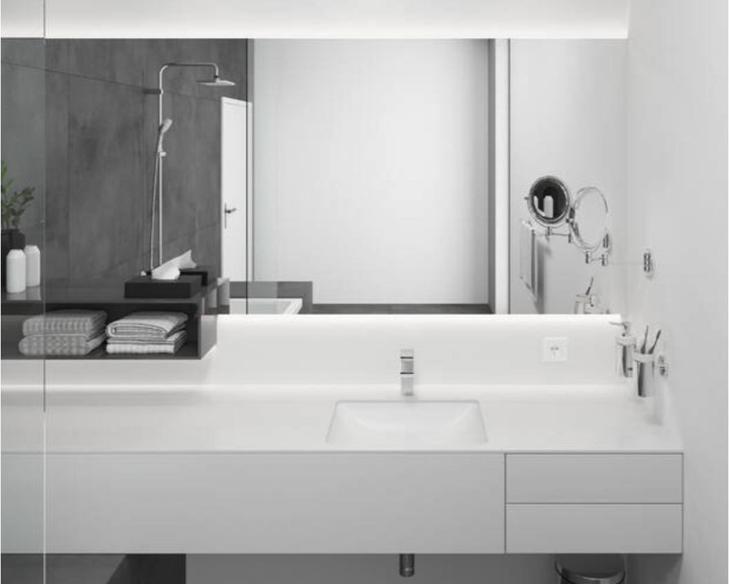 Vernis Shape Mezclador Monomando de lavabo 100 sin vaciador Cromo Hansgrohe 71569000 Essentials