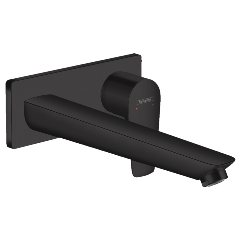 Talis E Mezclador Monomando de Lavabo empotrado a Muro con caño 22.5 cm Negro Mate Hansgrohe 71734670