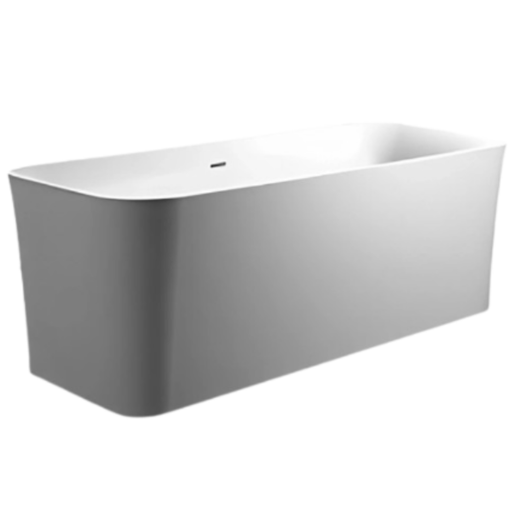 Tina URREA freestandig rectangular 21TF.3 color blanco mate, acrílico, capacidad 310L.