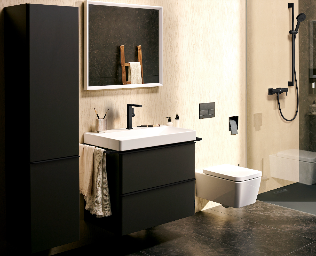 Tecturis E Mezclador monomando de lavabo 240 Fine CoolStart EcoSmart+ s/vaciador Bronce Cepillado Hansgrohe 73072140 Essentials