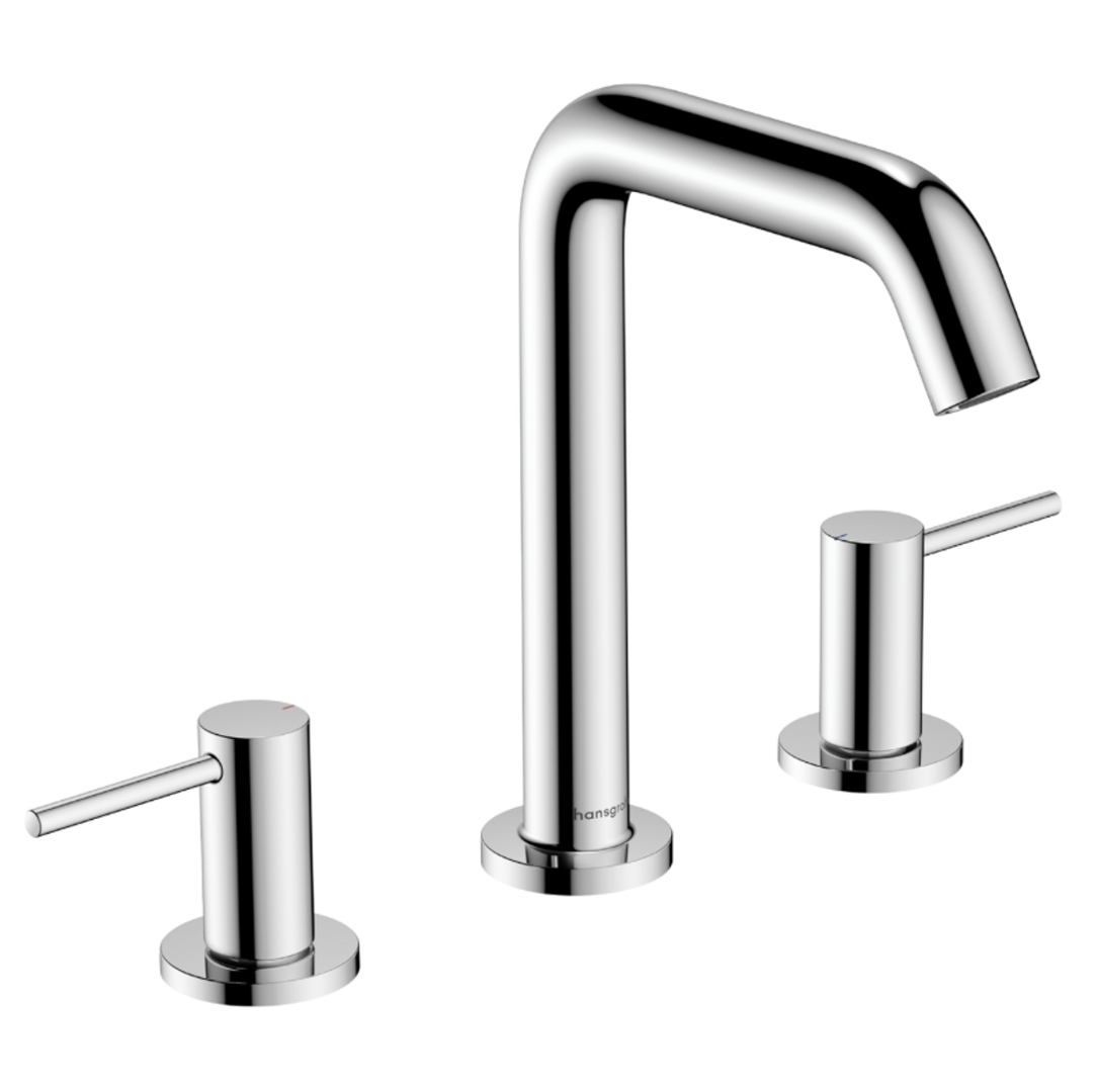 Mezcladora de lavabo Tecturis S 150 Cromo vaciador Push Open Hansgrohe 73330000 Essentials