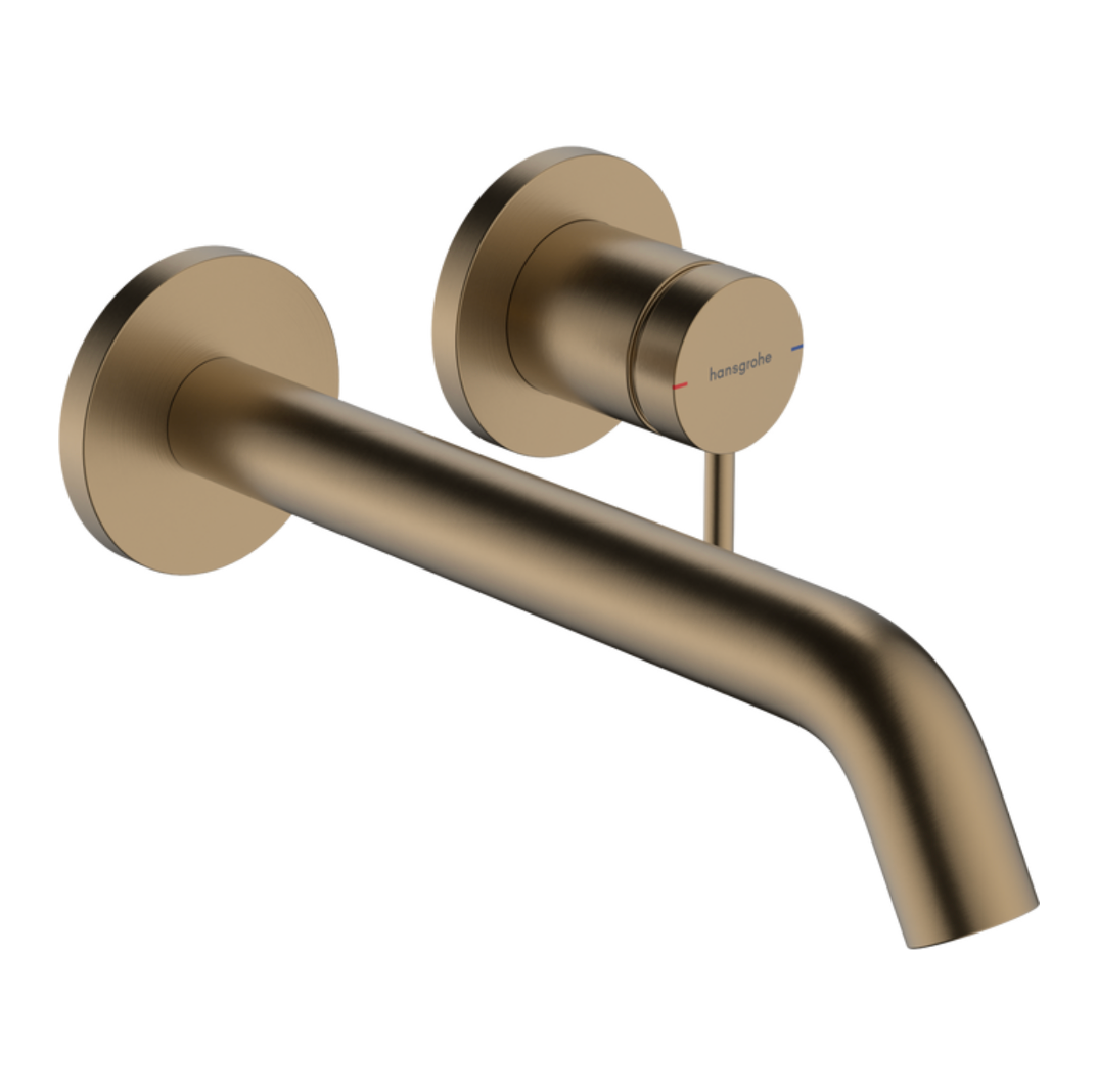 Tecturis S Mezclador Monomando de Lavabo empotrado con caño 22.5 cm Bronce Cepillado Hansgrohe 73351140 Essentials