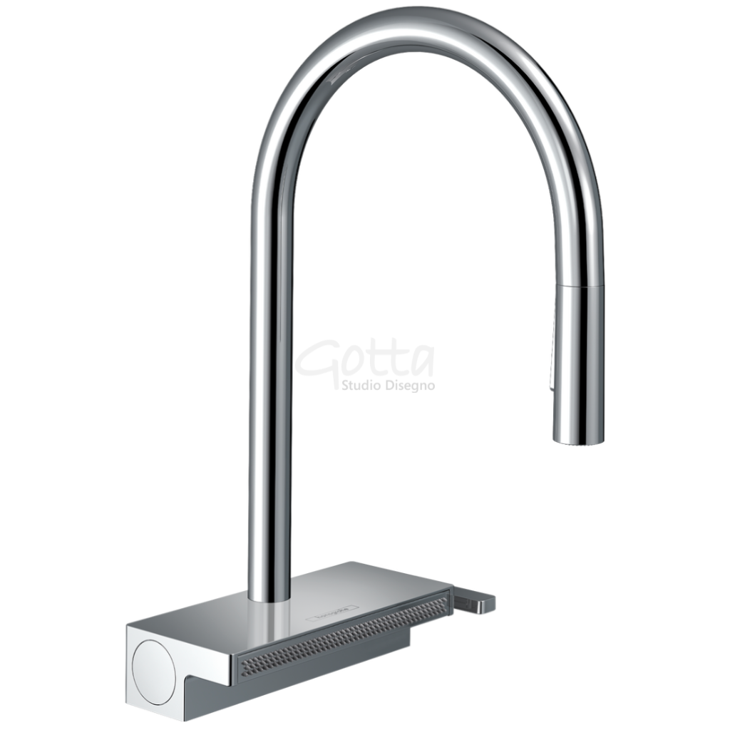 Aquno Select M81 Mezclador Monomando de Cocina Cromo con Ducha Extraíble y Escurridor multifuncional Hansgrohe 73837000 Essentials
