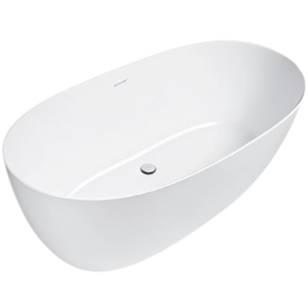 Tina URREA freestanding con hidromasaje ovalada (20TFH.3) Color blanco, capacidad 310L.