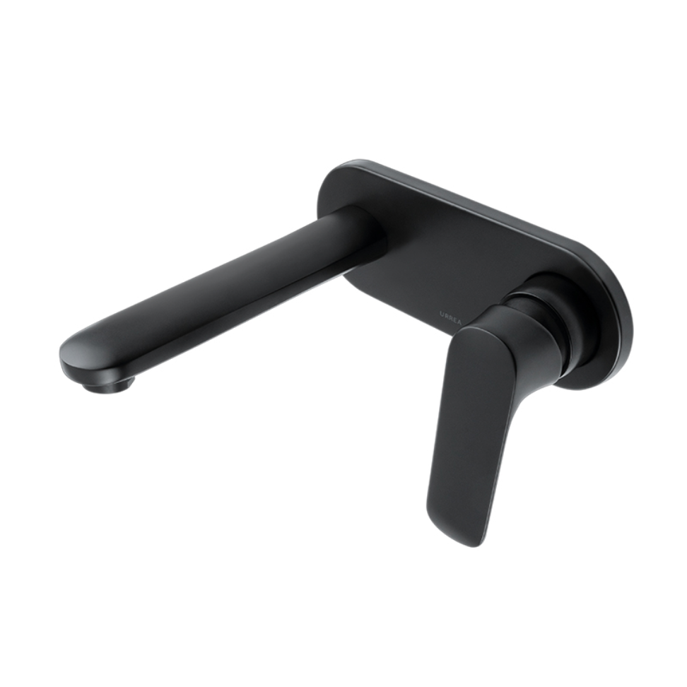 Monomando a Muro para Lavabo Negro Mate Cassia Urrea 9436LU.2