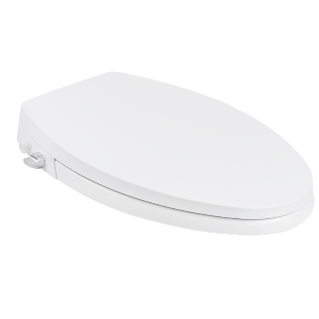 Asiento Bidet Mecánico Alargado color Blanco Urrea AACM202L