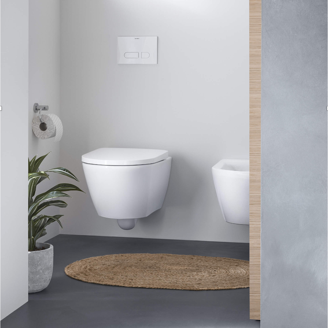 Paquete WC Suspendido D-Neo Rimless® Incluye WC+Tanque Oculto+Botonera+Asiento Duravit DN 2577090422