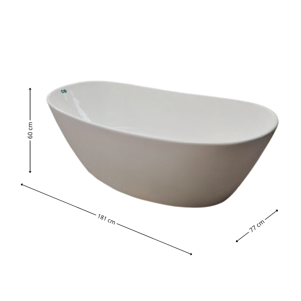TINA EDITION 90-03 Freestanding Acrílica Medidas 181x77x60 cm Aquaspa