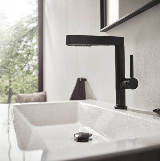 Finoris Mezclador Monomando de Lavabo 230 con Caño Giratorio y vaciador 76060670 Hansgrohe