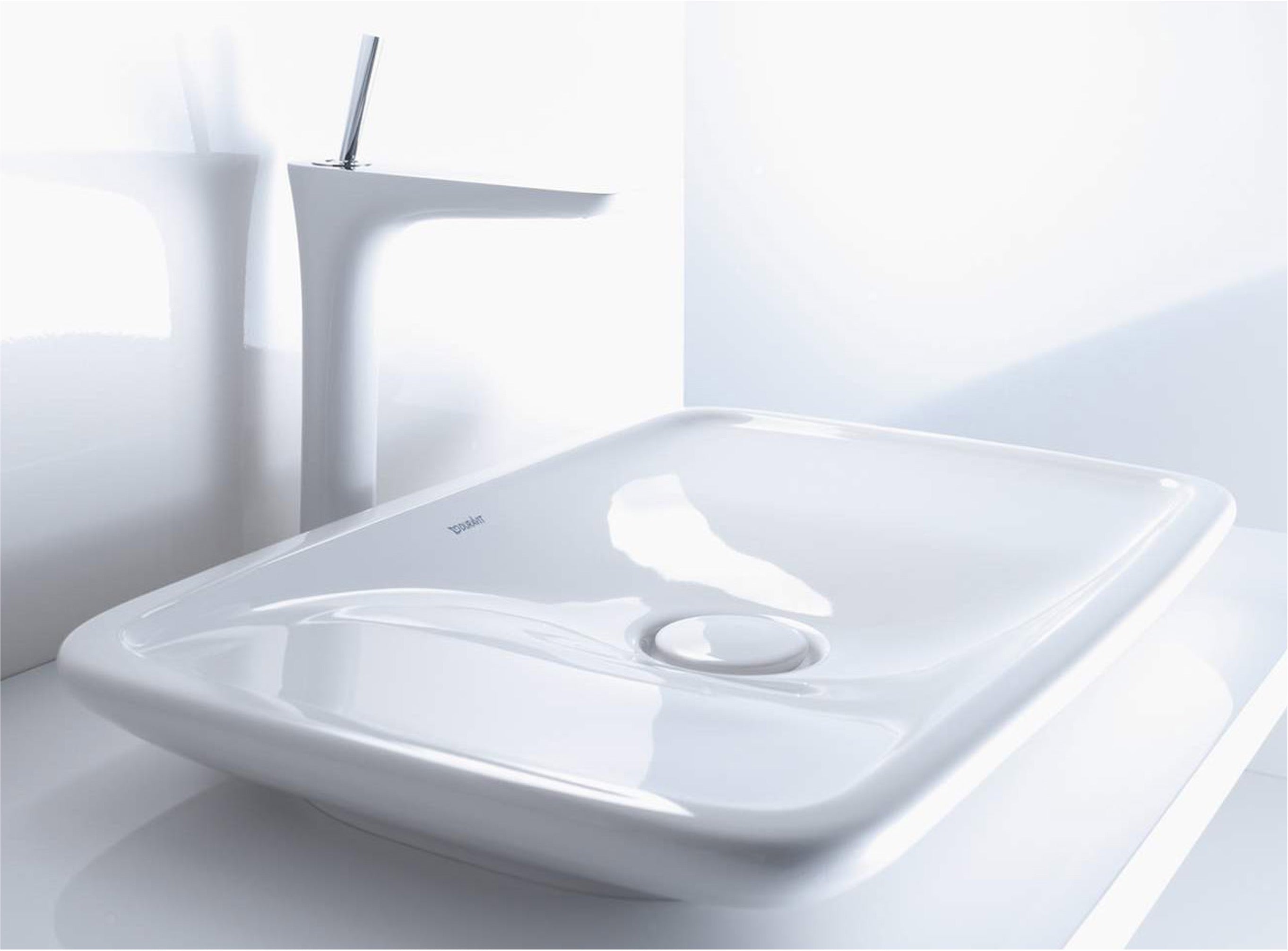 Lavabo PuraVida Sobre Cubierta sin Rebosadero 70x46.5x8.5/7.5 cm Duravit 0369700000