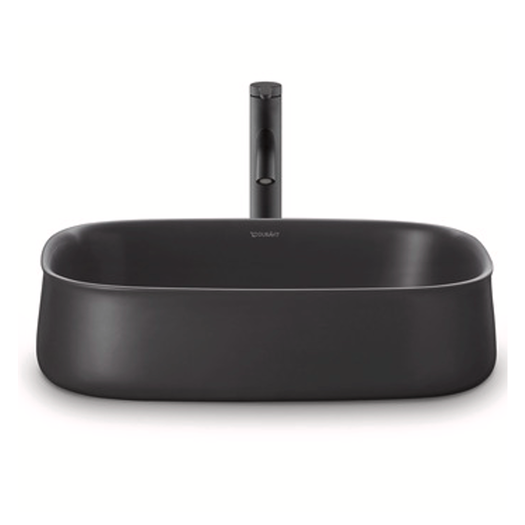 Lavabo Zencha Sobre Cubierta sin Rebosadero Antracita 55x39x13.5 cm Duravit 2373551379