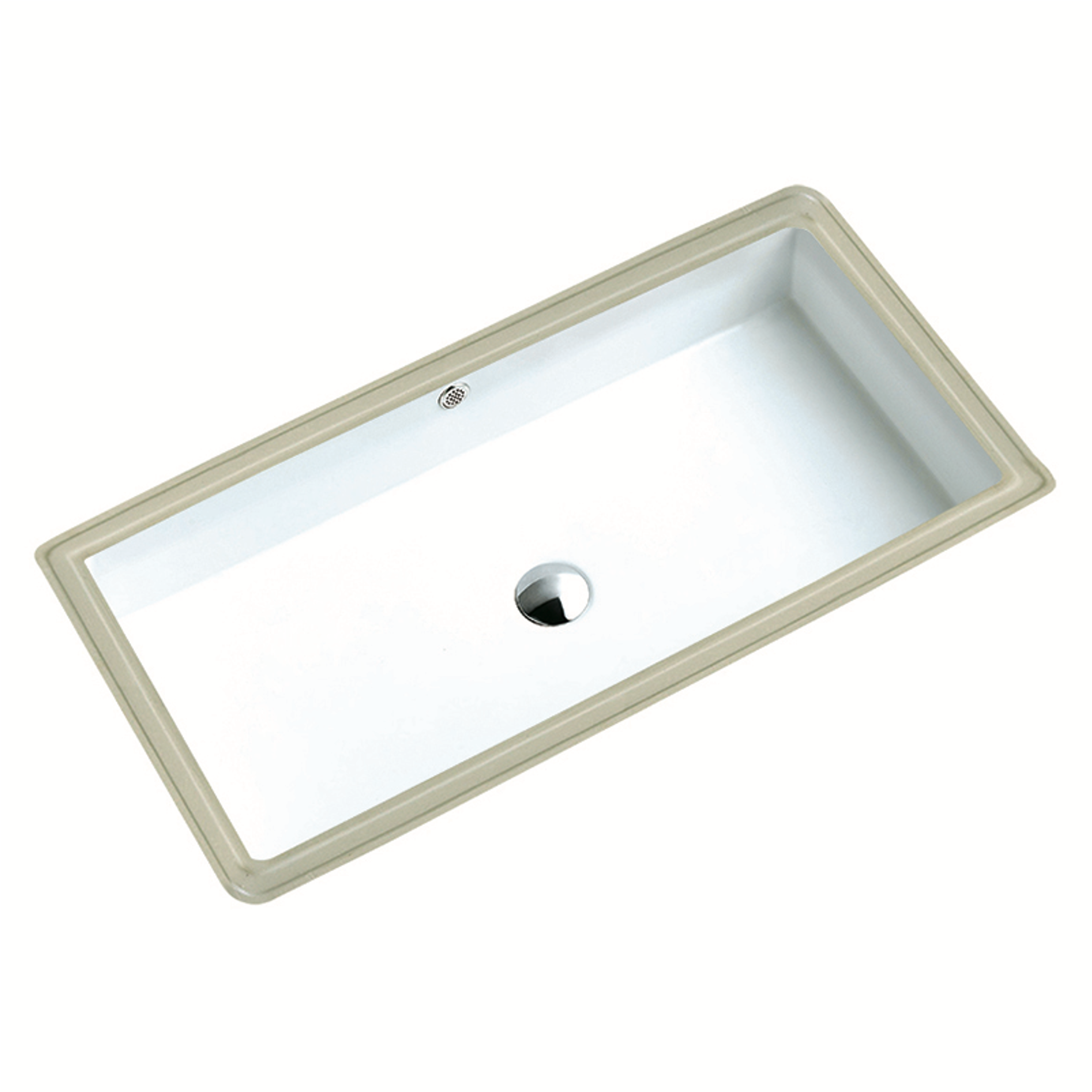 Lavabo Cerámico Bajocubierta con Rebosadero 80x40x17 cm Quadra