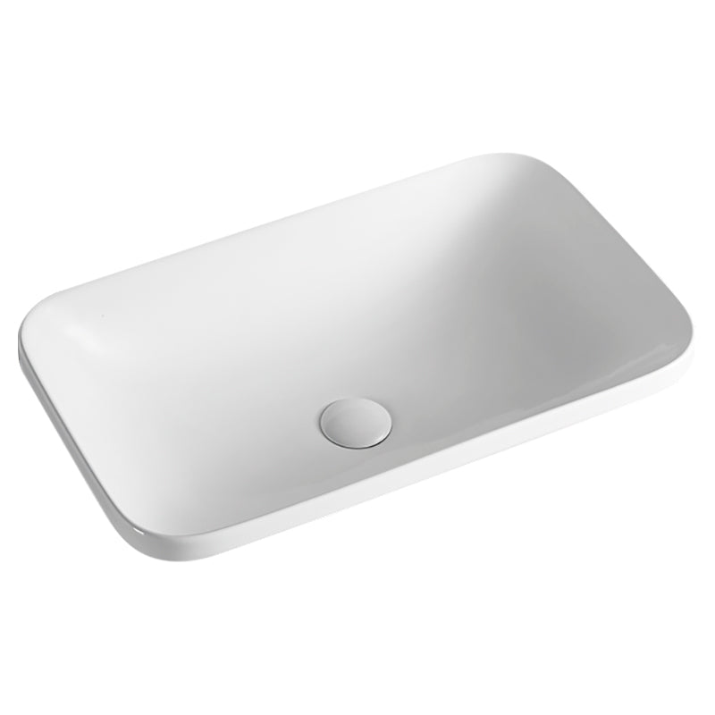 MILAN 610 Premium basin Lavabo de Semiempotre sin Rebosadero 61x38x14.5 cm LAV610380145B