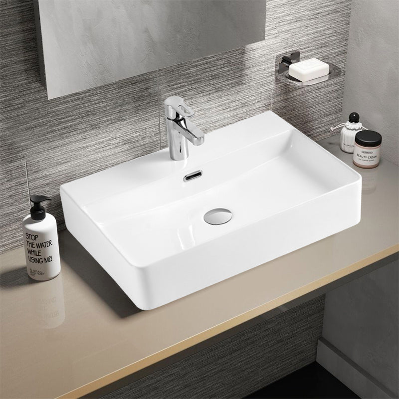 Lavabo de Sobreponer con Rebosadero 60x42x13 cm Monaco
