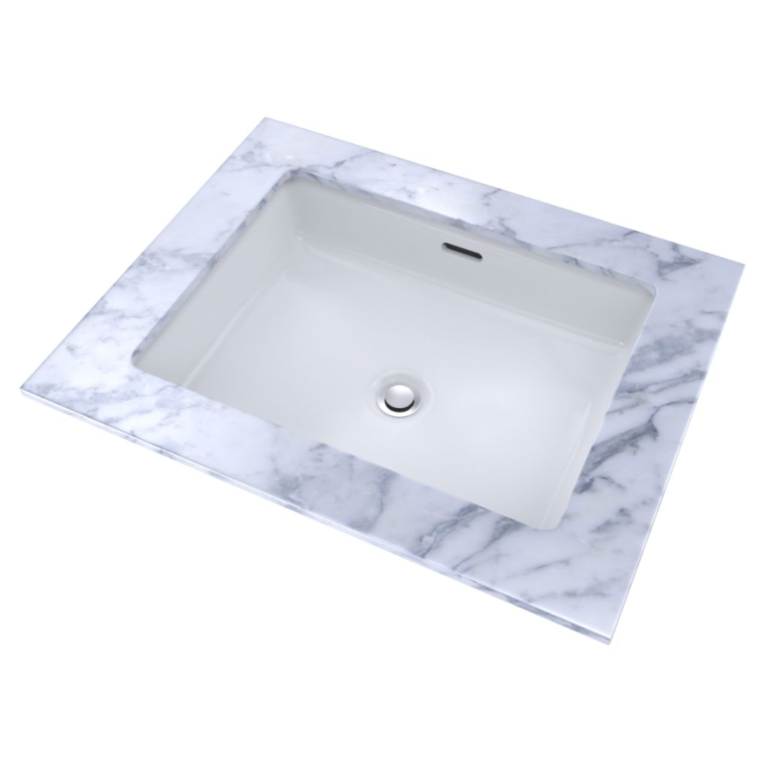 TOTO Atherton™ Lavabo Fina Porcelana de Bajocubierta con Rebosadero 55.4x41.7x10.3 cm TOTO LT221#01