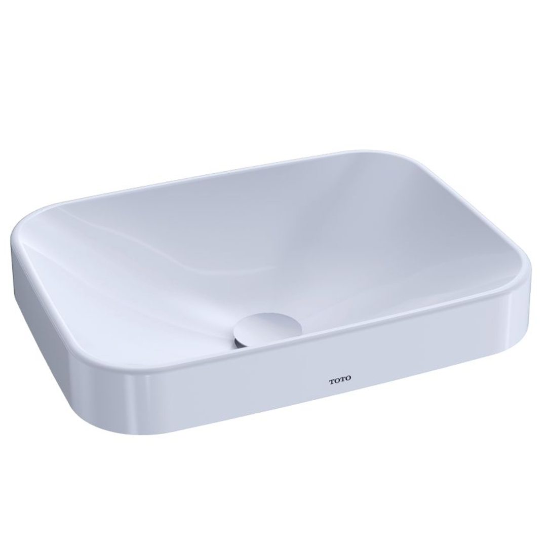 TOTO Arvina™ - Lavabo fina porcelana rectangular 50x38x7/5 cm TOTO LT425G#01