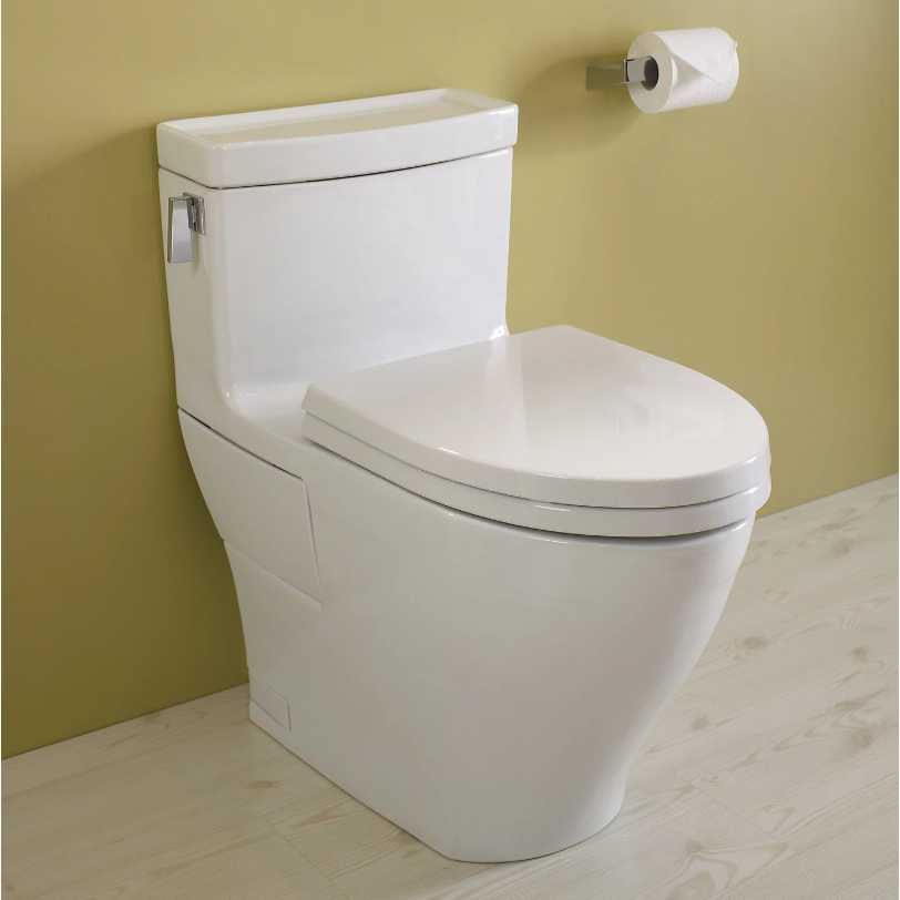 TOTO Legato™ One Piece Toilet 1.28 GPF Inodoro de Taza alargada TOTO MS624124CEFG#01