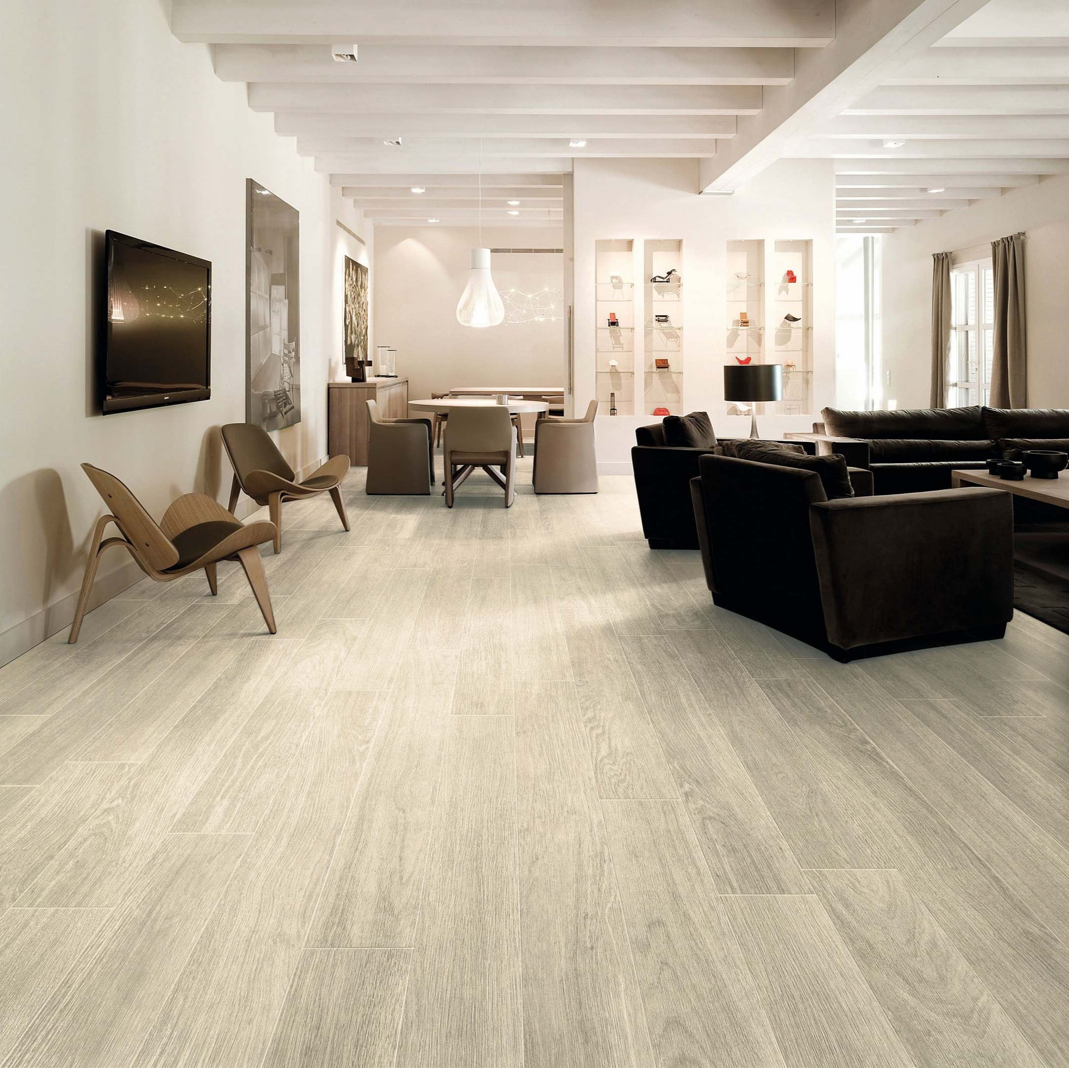 MARBELLA SKY WHITE - Piso SPC 122x18.3x5.5 cm. Caja con 10 piezas / 2.24 m2