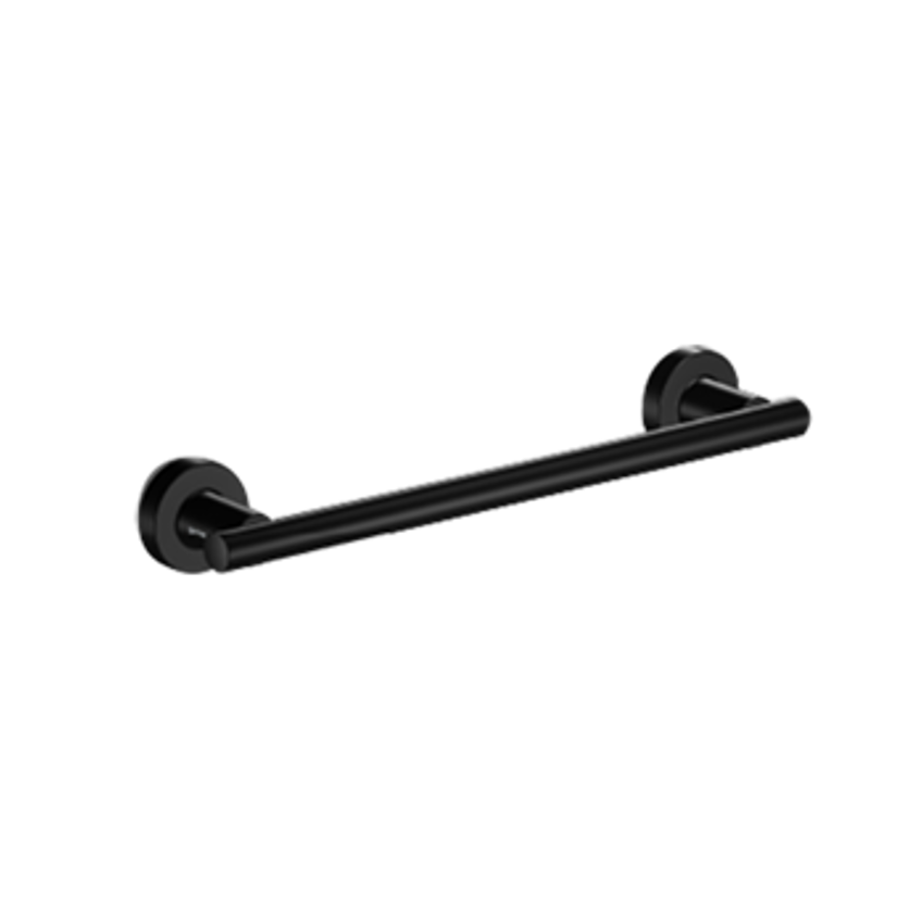 Toallero de Barra 50 cm Latón acabado Negro Mate Línea Tecno Project