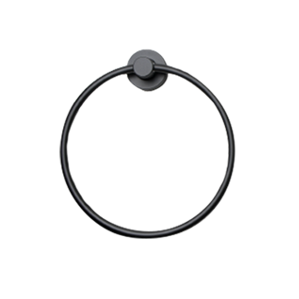 Toallero de Argolla Latón Negro Mate Tecno Project