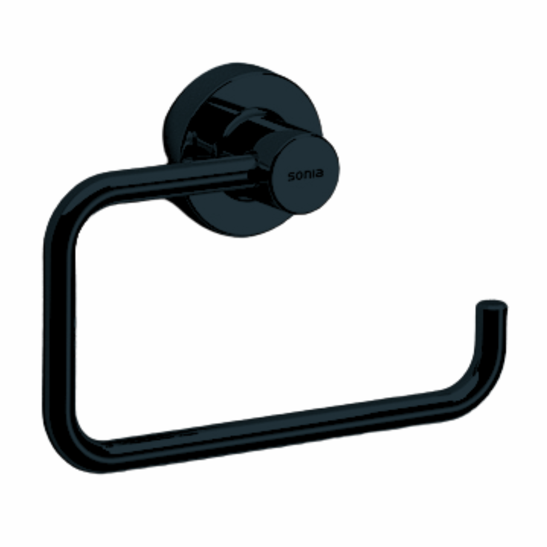 Toallero de Argolla Latón Negro Mate Tecno Project