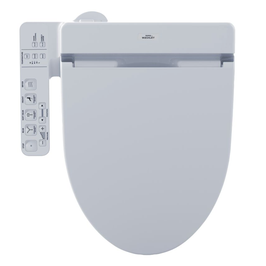 TOTO Drake® II Washlet®+ C100 Two Piece Toilet 1.28 GPF Taza alargada TOTO MW4542034CEFG#01 ¡DISPONIBLE PARA ENTREGA INMEDIATA!