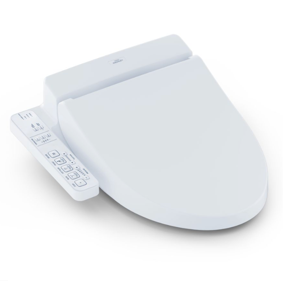 TOTO Drake® II Washlet®+ C100 Two Piece Toilet 1.28 GPF Taza alargada TOTO MW4542034CEFG#01 ¡DISPONIBLE PARA ENTREGA INMEDIATA!