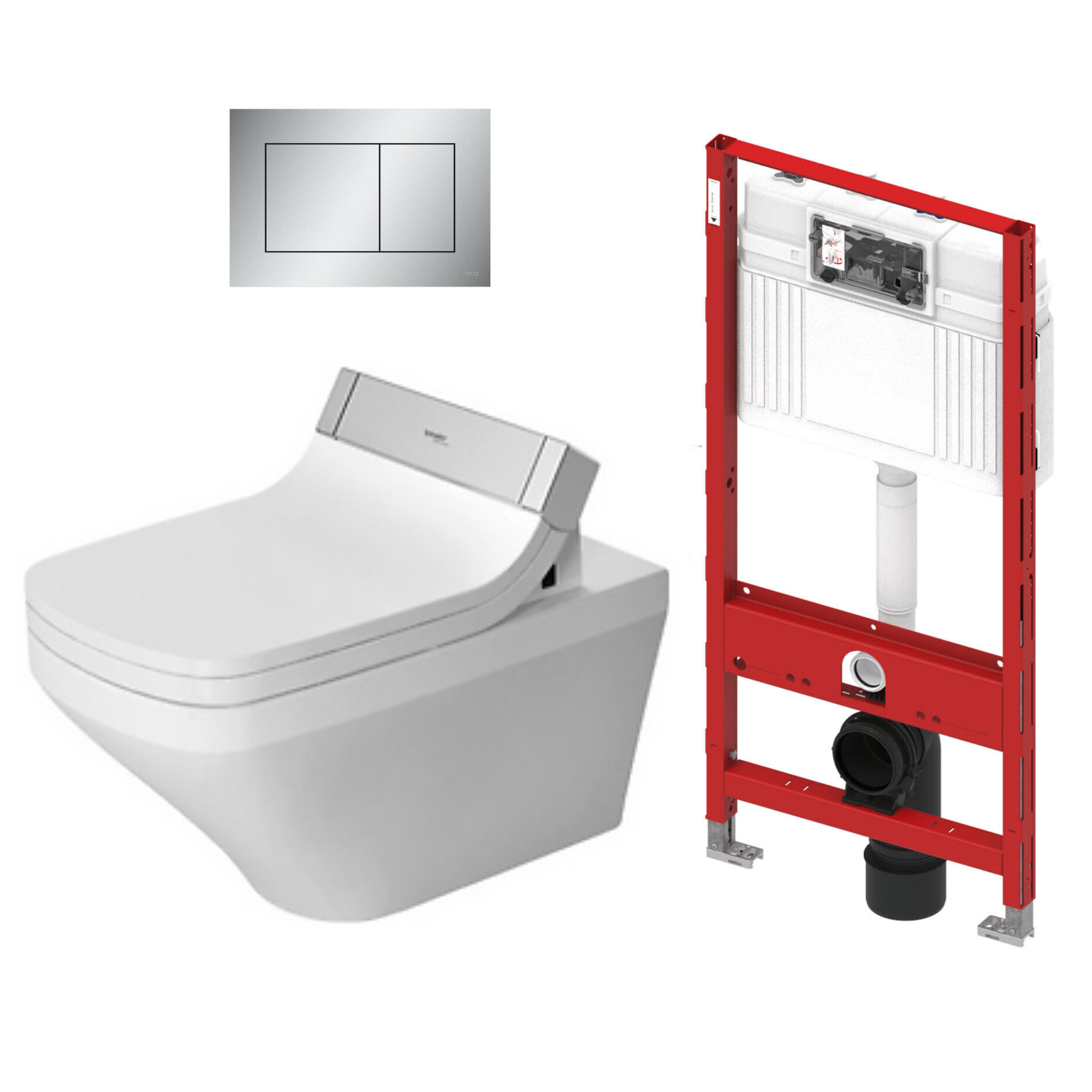 WC Suspendido DuraStyle + SensoWash® + Tanque Duravit SW 253759610200