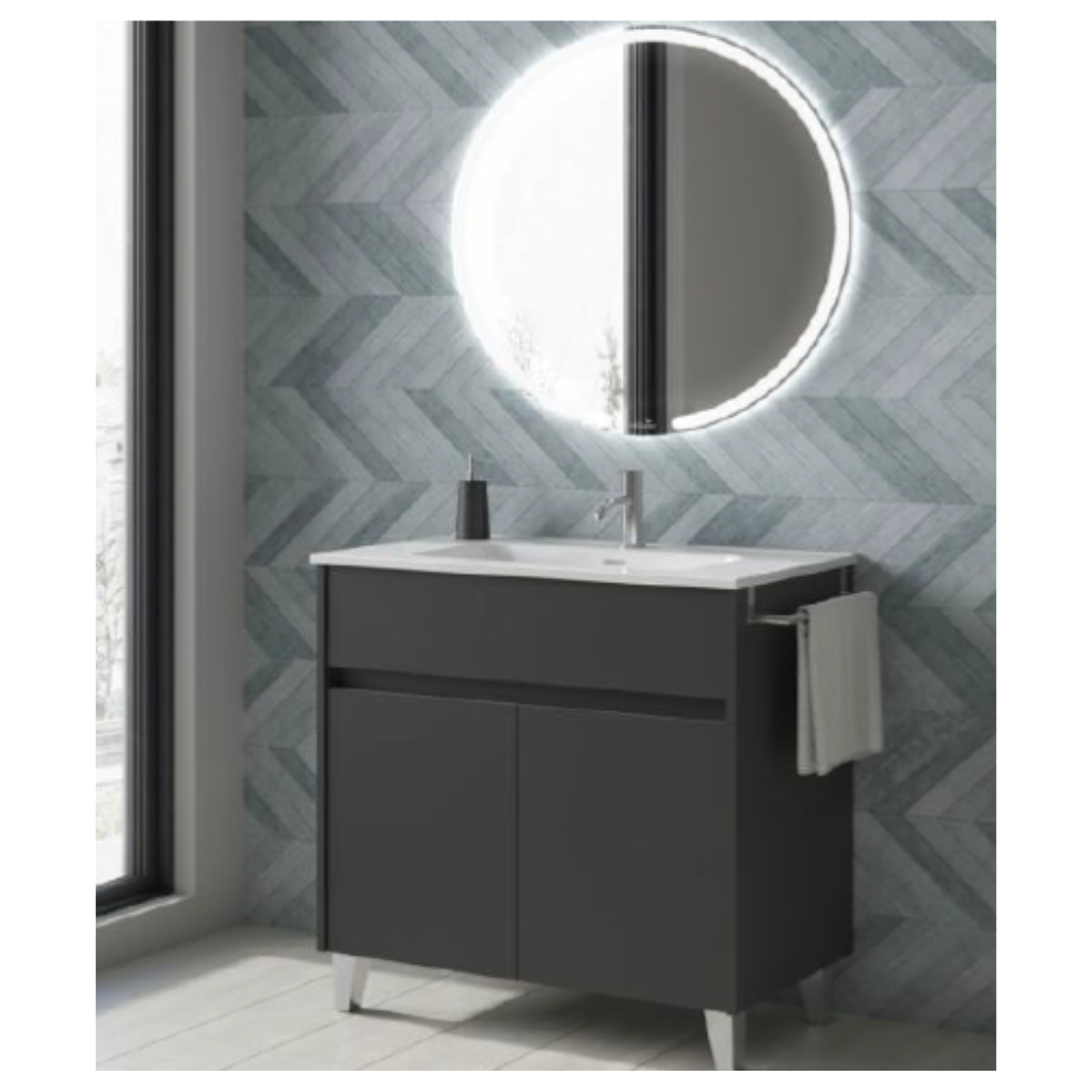 Gabinete Band 80 Royo, Lacado Blanco Mate