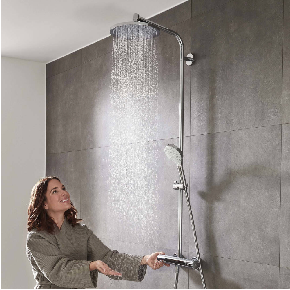 Crometta S Showerpipe 240 1jet con termostato 27267000 Hansgrohe Essentials ¡DISPONIBLE PARA ENTREGA INMEDIATA!