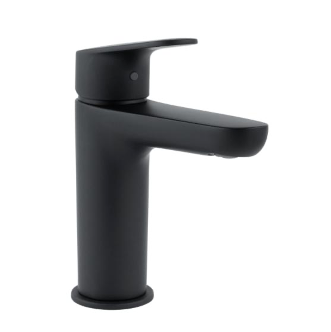 Monomando Corto para Lavabo RIVO® acabado Negro Mate STANZA 21.2176.37