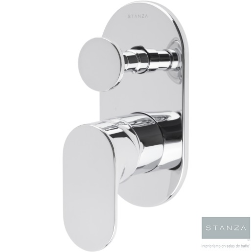 Monomando para Regadera con Desviador STOA® Cromo STANZA 31.3161.21 ¡DISPONIBLE PARA ENTREGA!