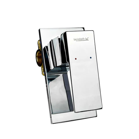 Monomando para Regadera Cromo Row incluye Cuerpo Empotrado