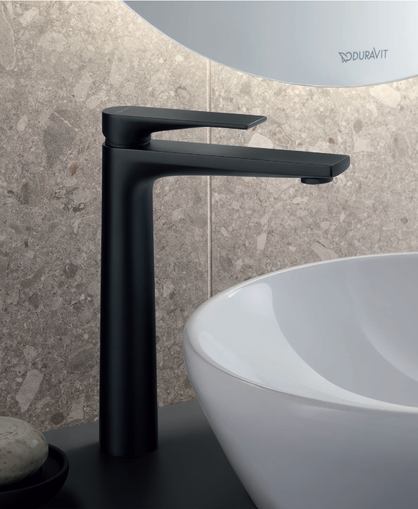 Monomando XL Tulum Duravit acabado Negro Mate TU1040002046