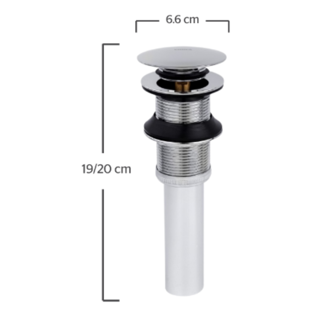 Contra push, sin rebosadero para lavabo URREA 3827
